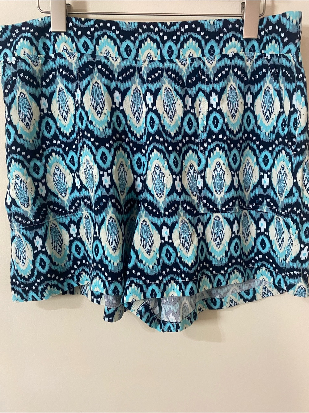 Wildfox Blue Teal Patterned Women's Shorts
